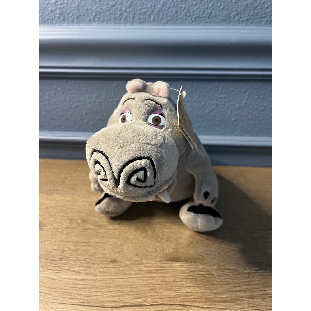Madagascar Gloria the Hippo‎ Plush Stuffed Animal Toy New With Tags